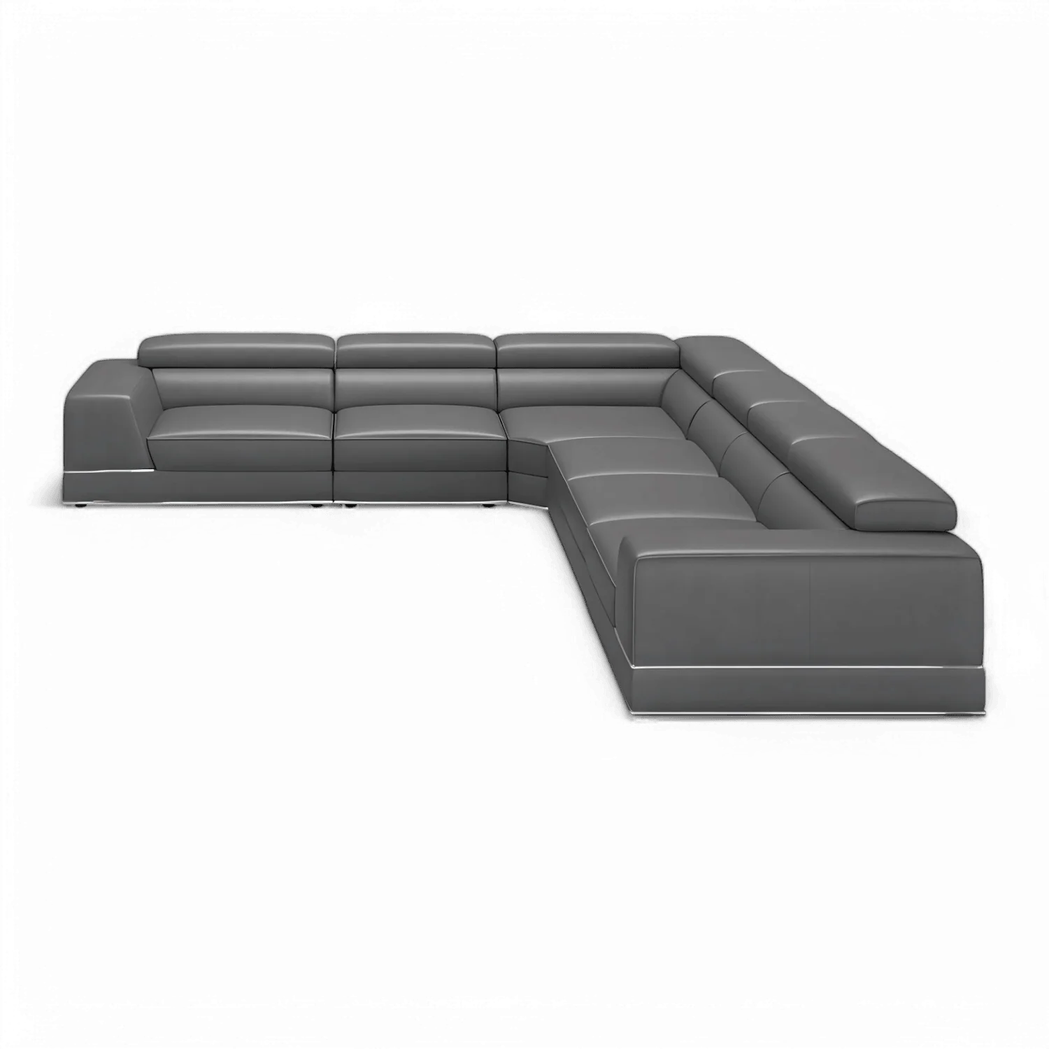 Amadeo Extended Modular Sectional Sofa Elephant Gray - Image 3