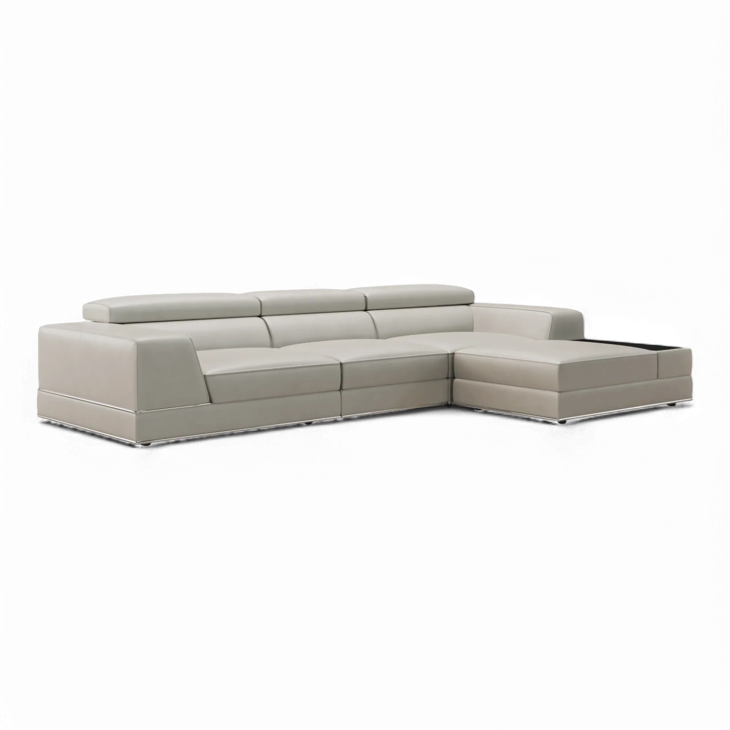 Amadeo Modular Sectional Sofa Light Gray - Image 3
