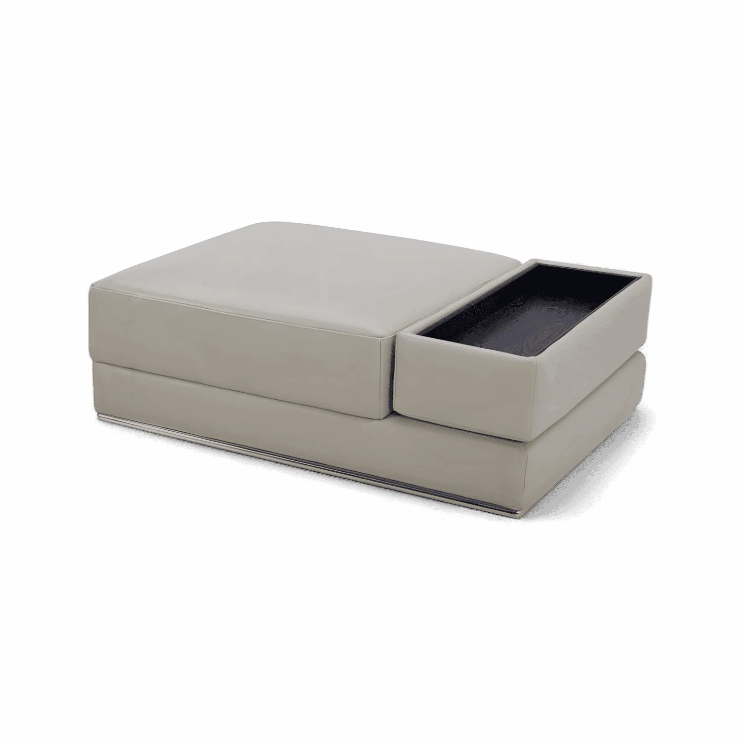 Amadeo Ottoman Light Gray - Image 3