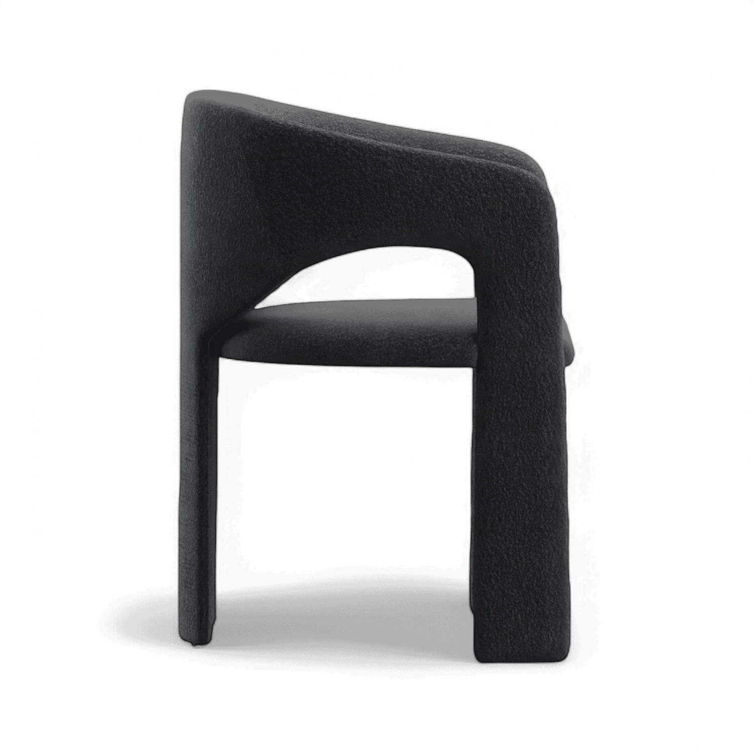 Aria Dining Chair Black Boucle - Image 4