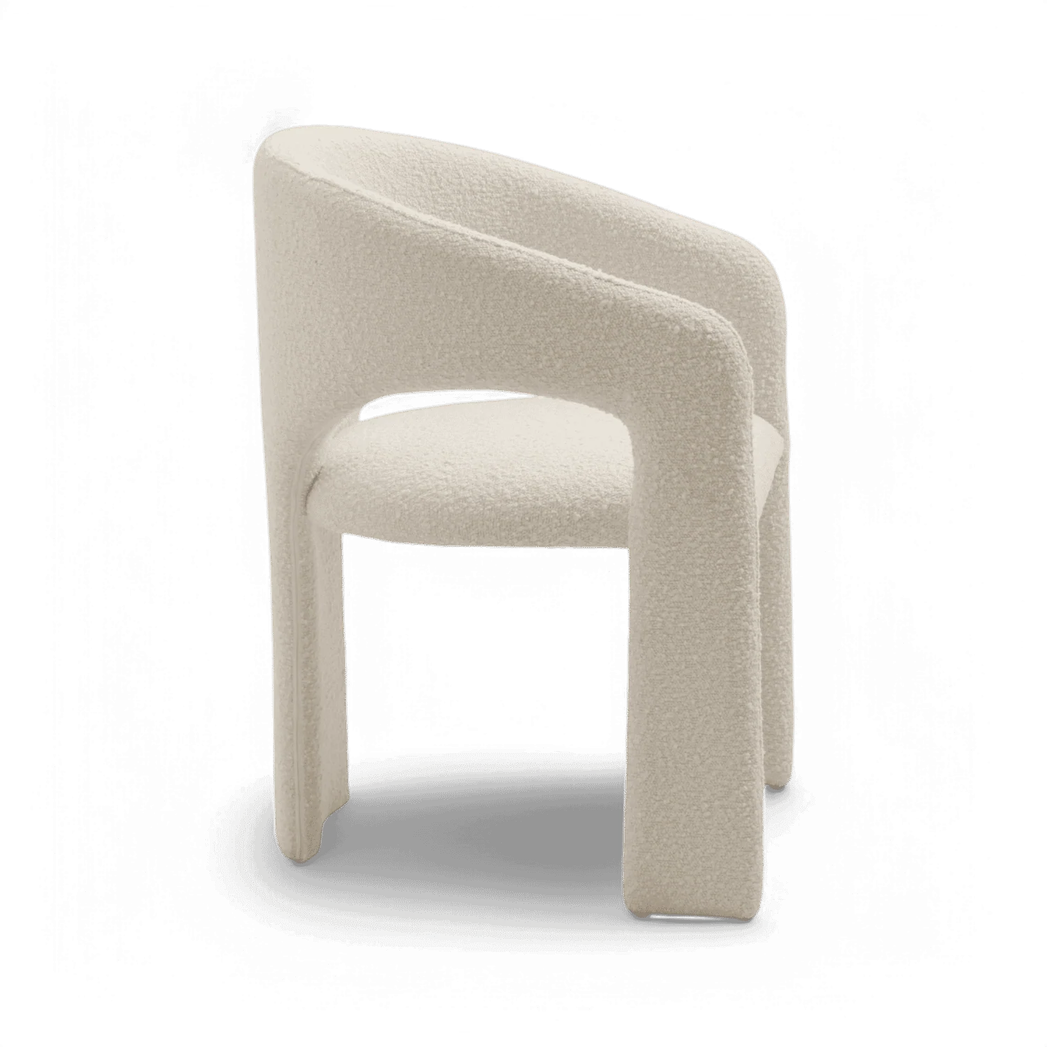 Aria Dining Chair White Boucle - Image 5