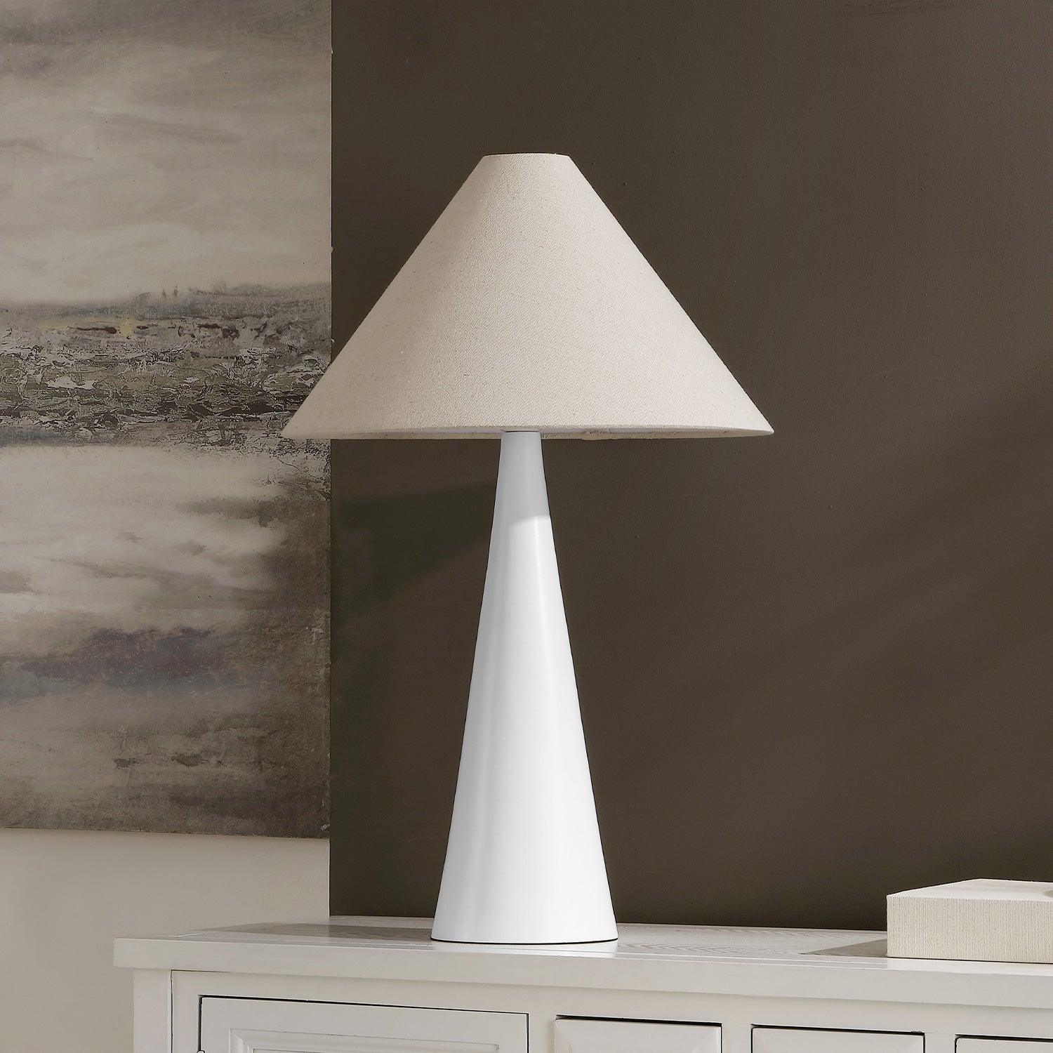 Avela Table Lamp White & Oatmeal - Image 2