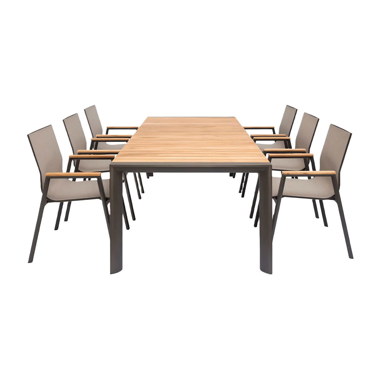 Aviana Outdoor Dining Set Taupe - Image 4