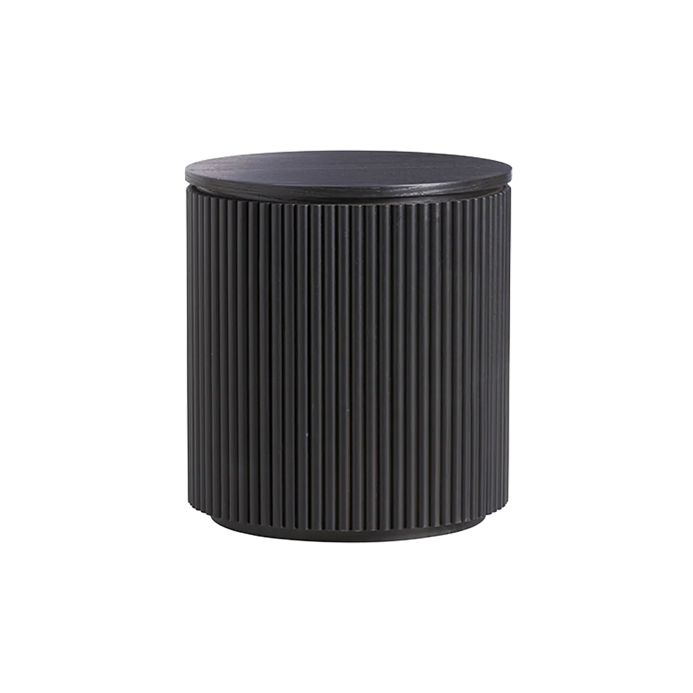 Baxter Nightstand Black Wood - Image 4