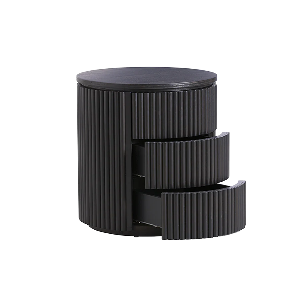 Baxter Nightstand Black Wood - Image 5