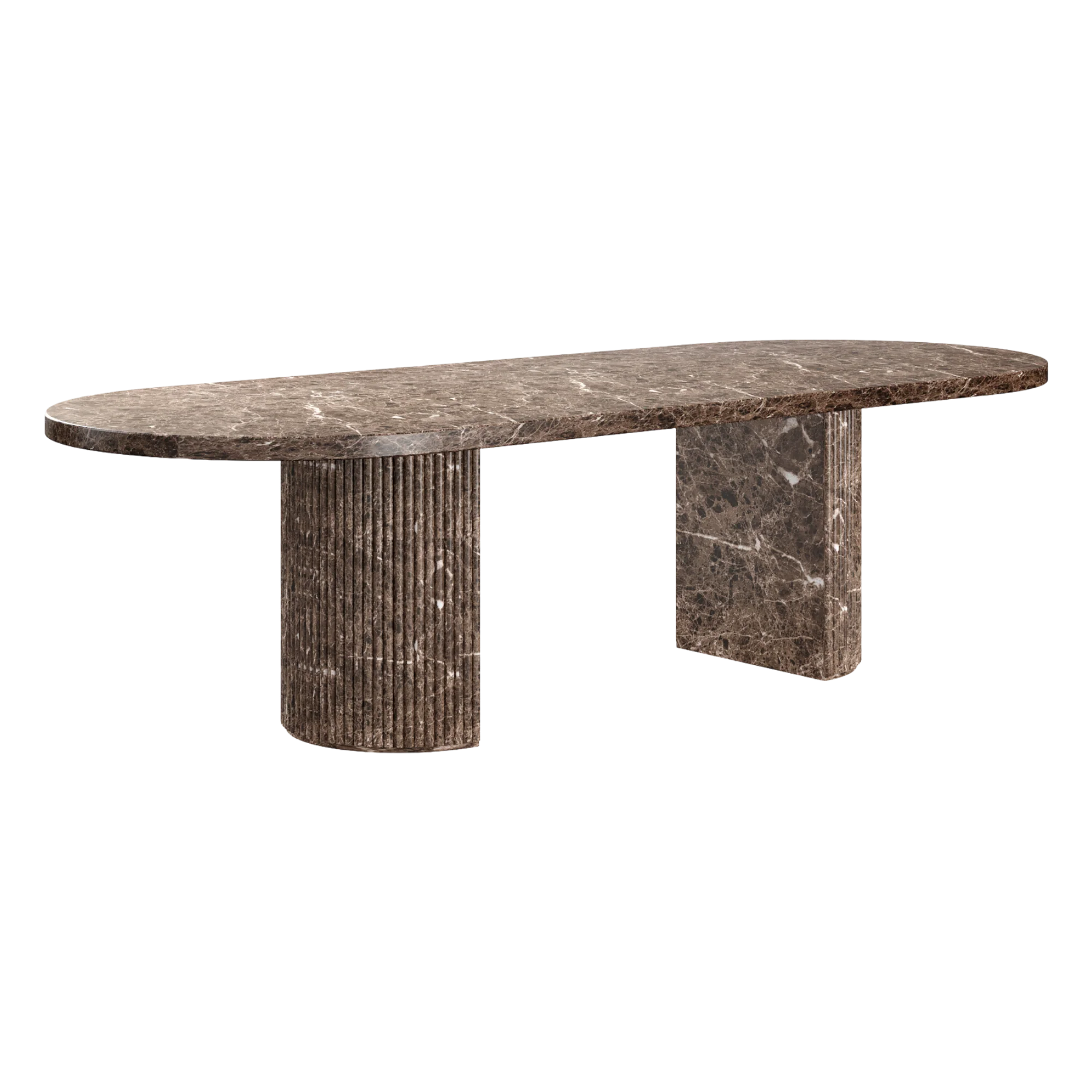 Bloom Dining Table Brown Marble - Image 3