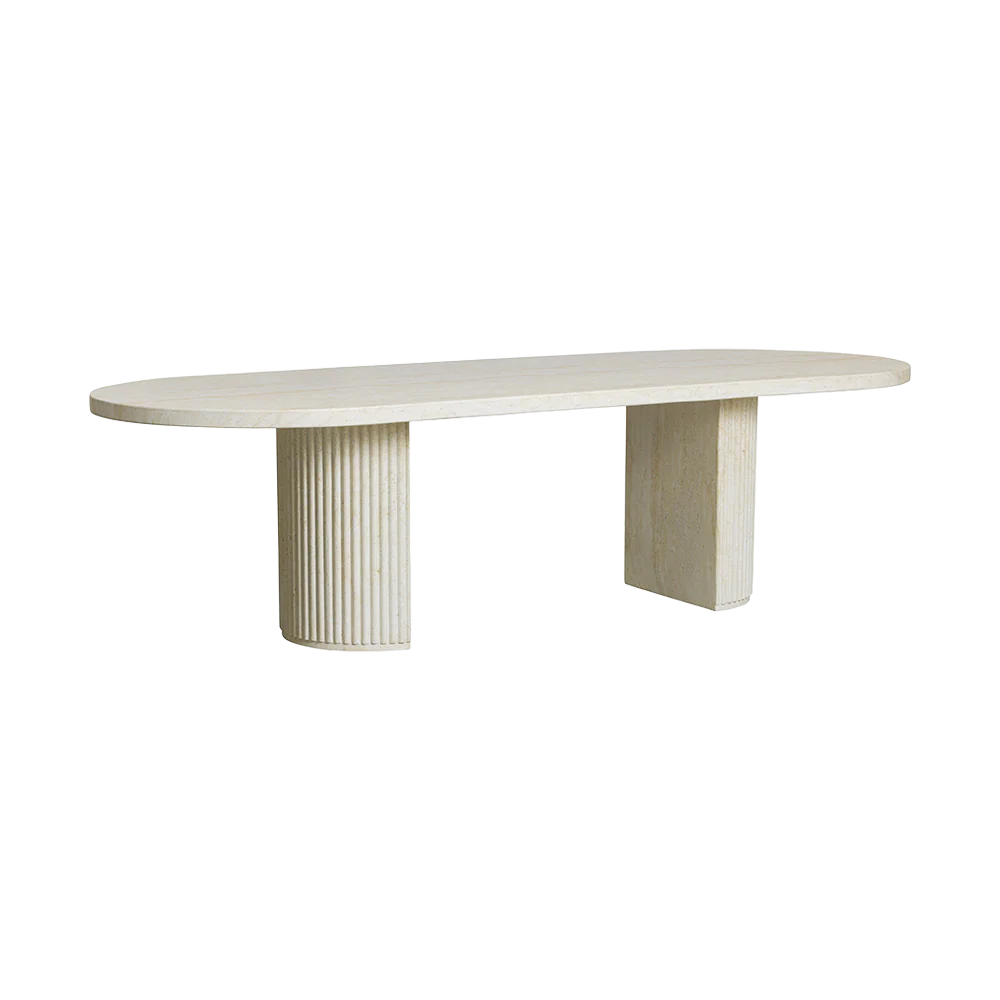 Bloom Dining Table Travertine - Image 3