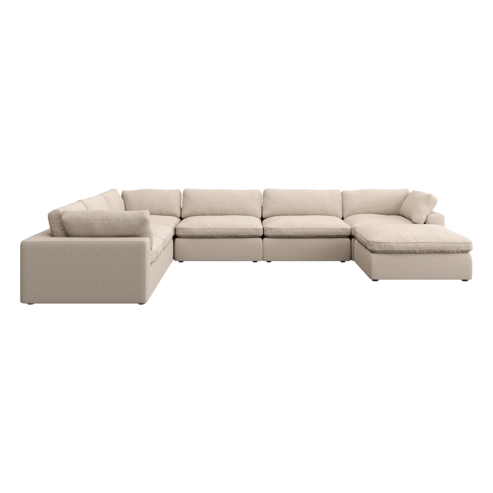 Bloom Extended Sectional Modular Sofa Beige - Image 3