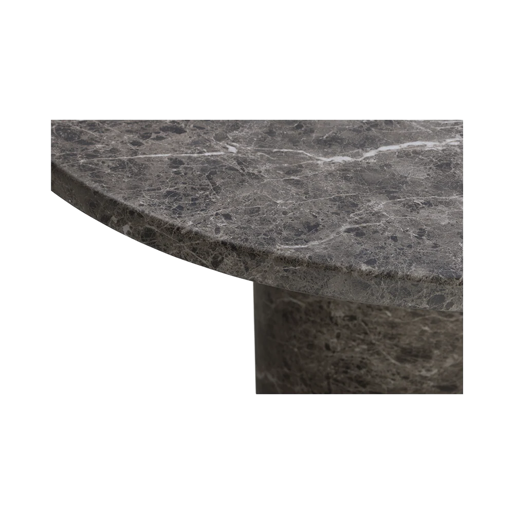 Bloom Round Dining Table Brown Marble - Image 3