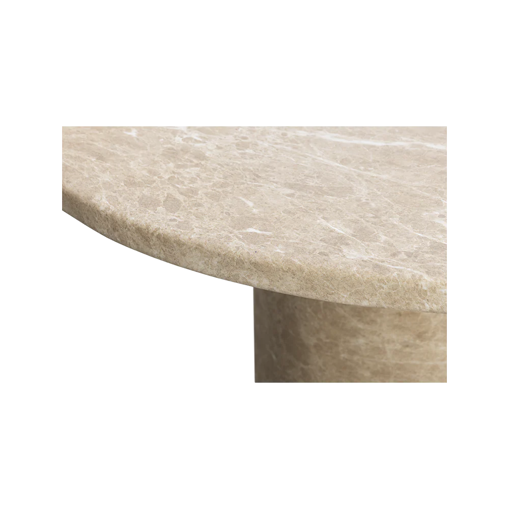 Bloom Round Dining Table Gold Marble - Image 3