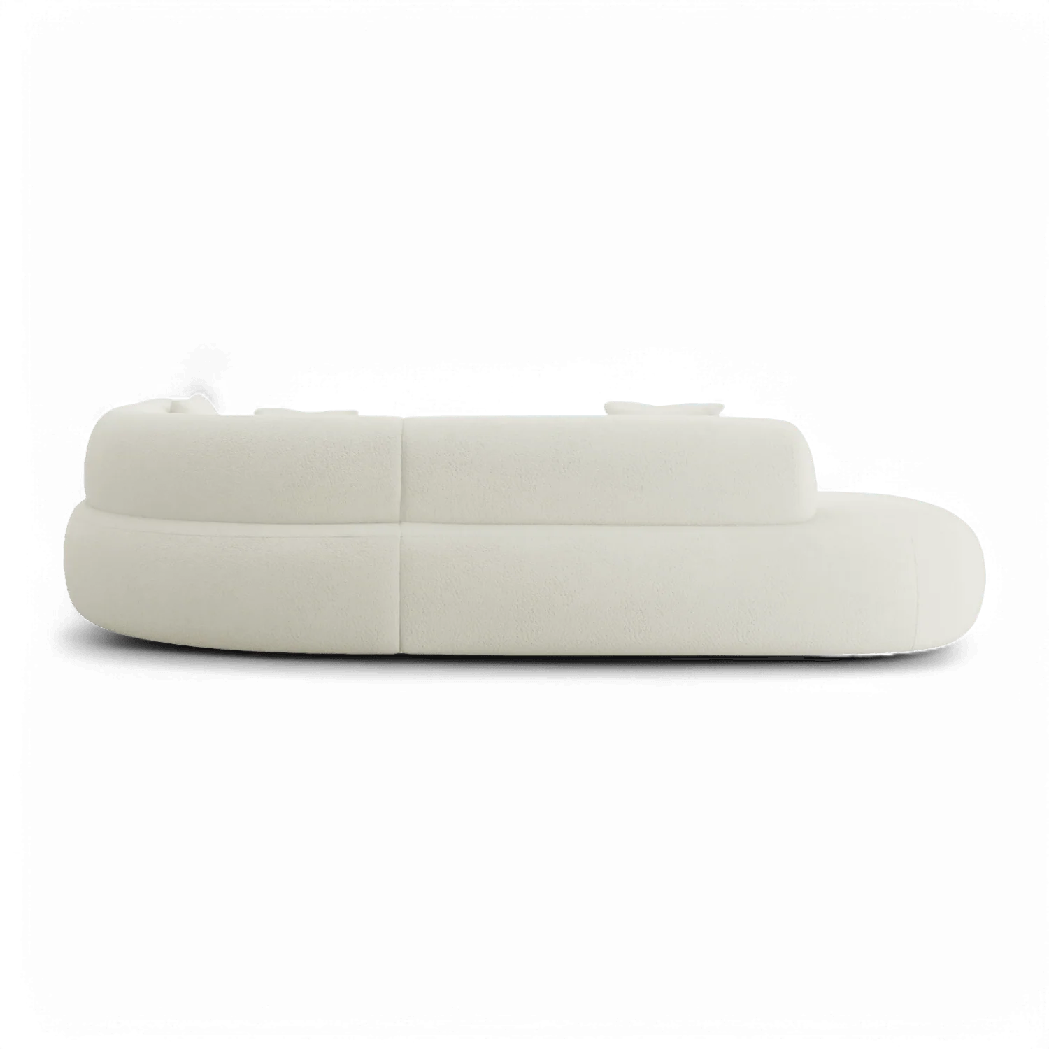 Boba Sectional Sofa White Boucle - Image 5