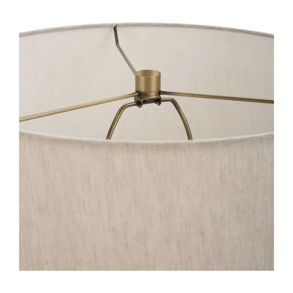 Bravertine Table Lamp Gold & Travertine - Image 7