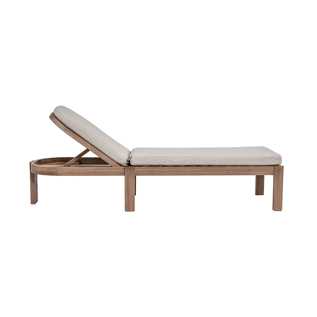Capra Outdoor Deck Chair Beige - Image 2