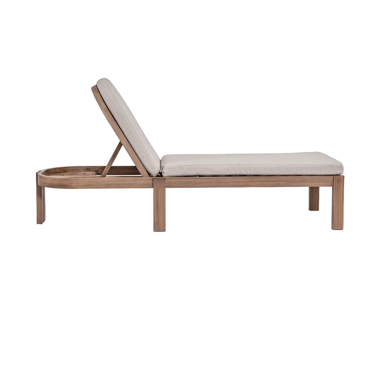 Capra Outdoor Deck Chair Beige - Image 3