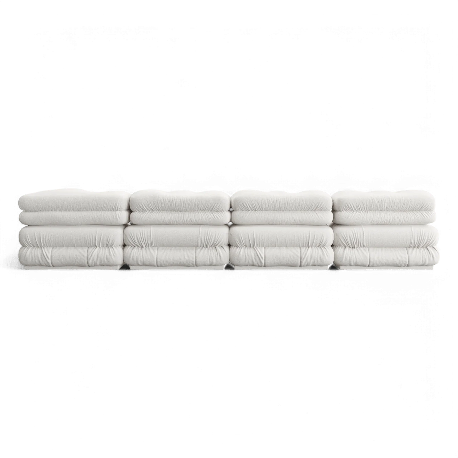 Cloud Sectional Sofa White Boucle | Modani x The Kooples Limited Edition - Image 5