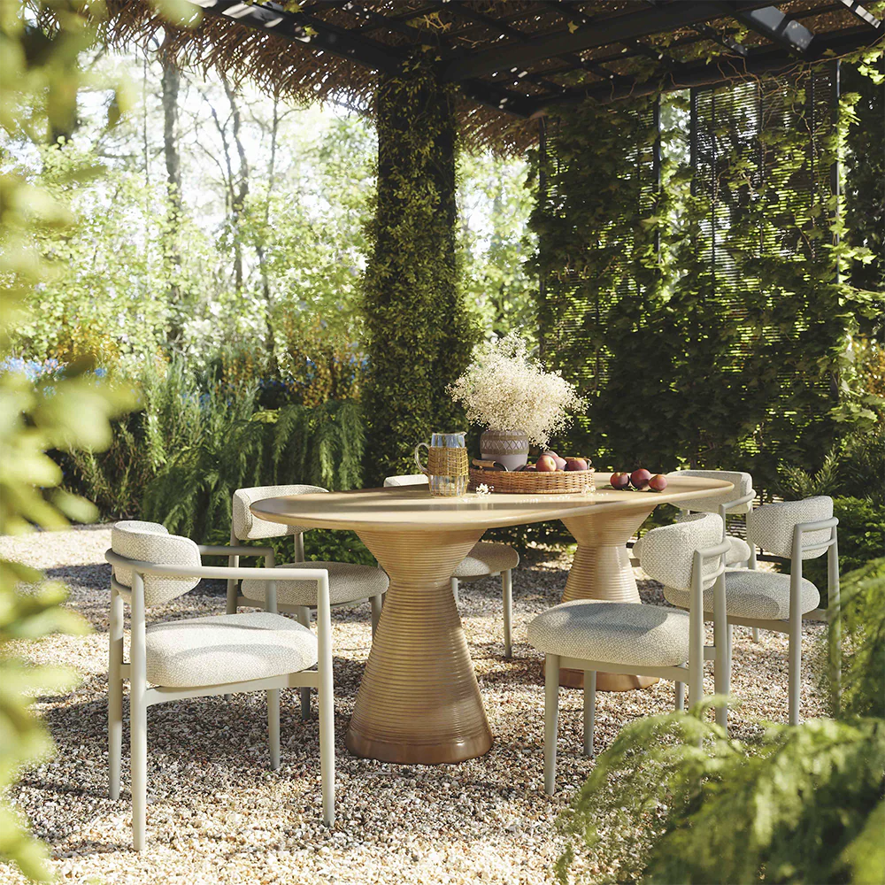 Dorine Outdoor Side Chair Cream - Image 7