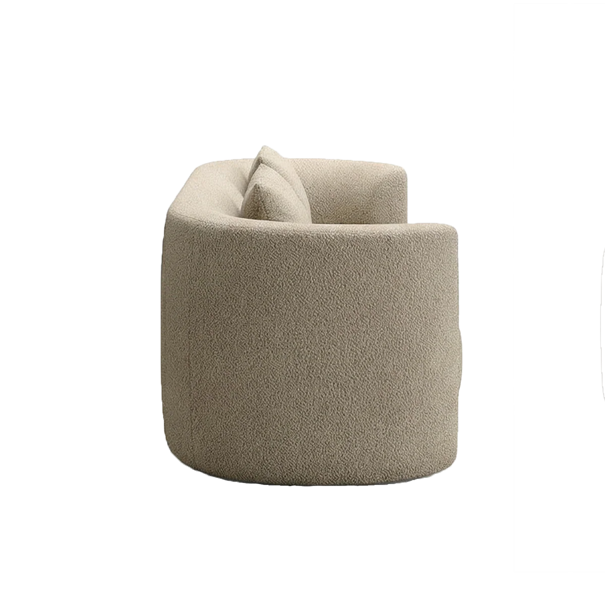 Elora 3 Seater Sofa Greige Boucle - Image 3