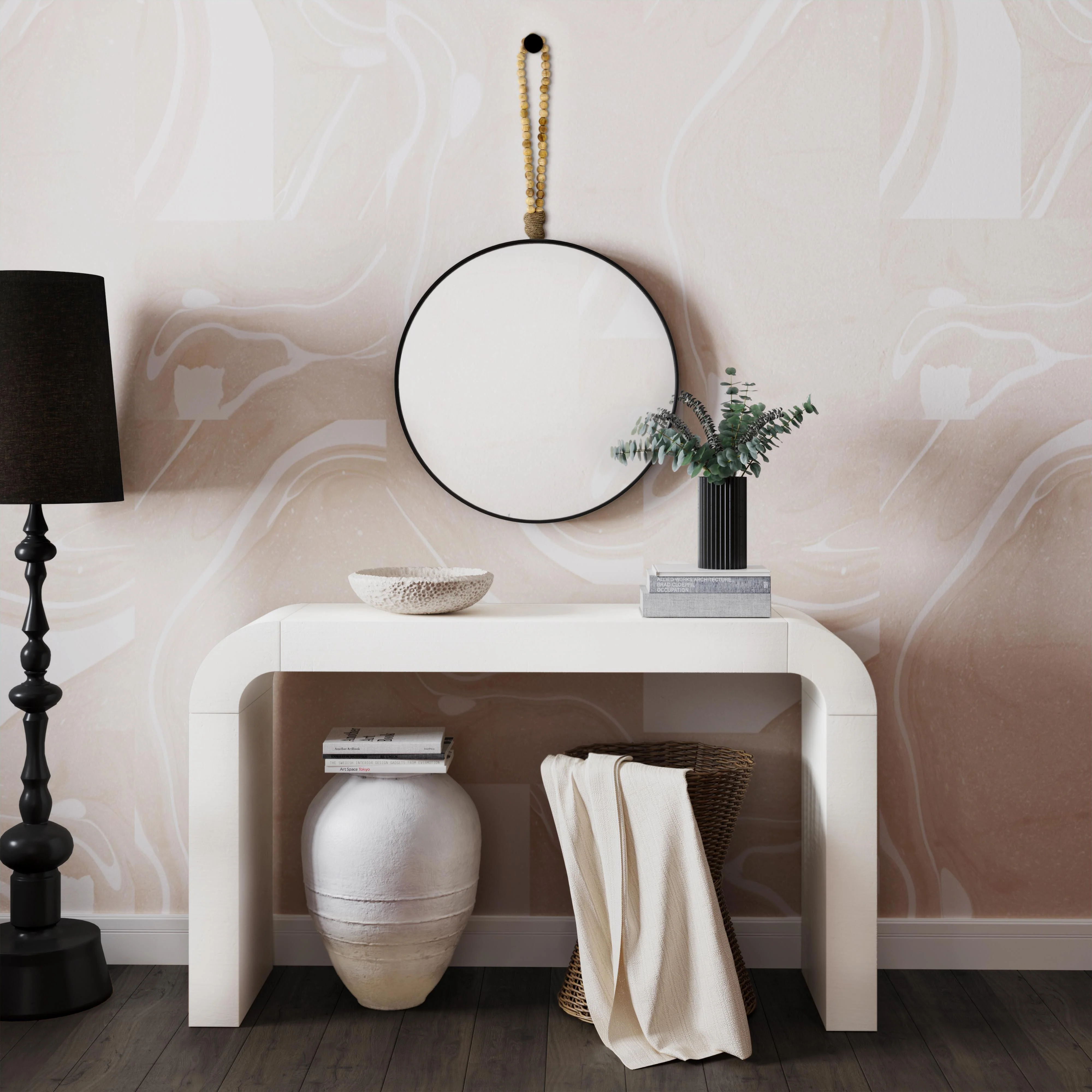 Glint Black Microciment Vase - Image 2