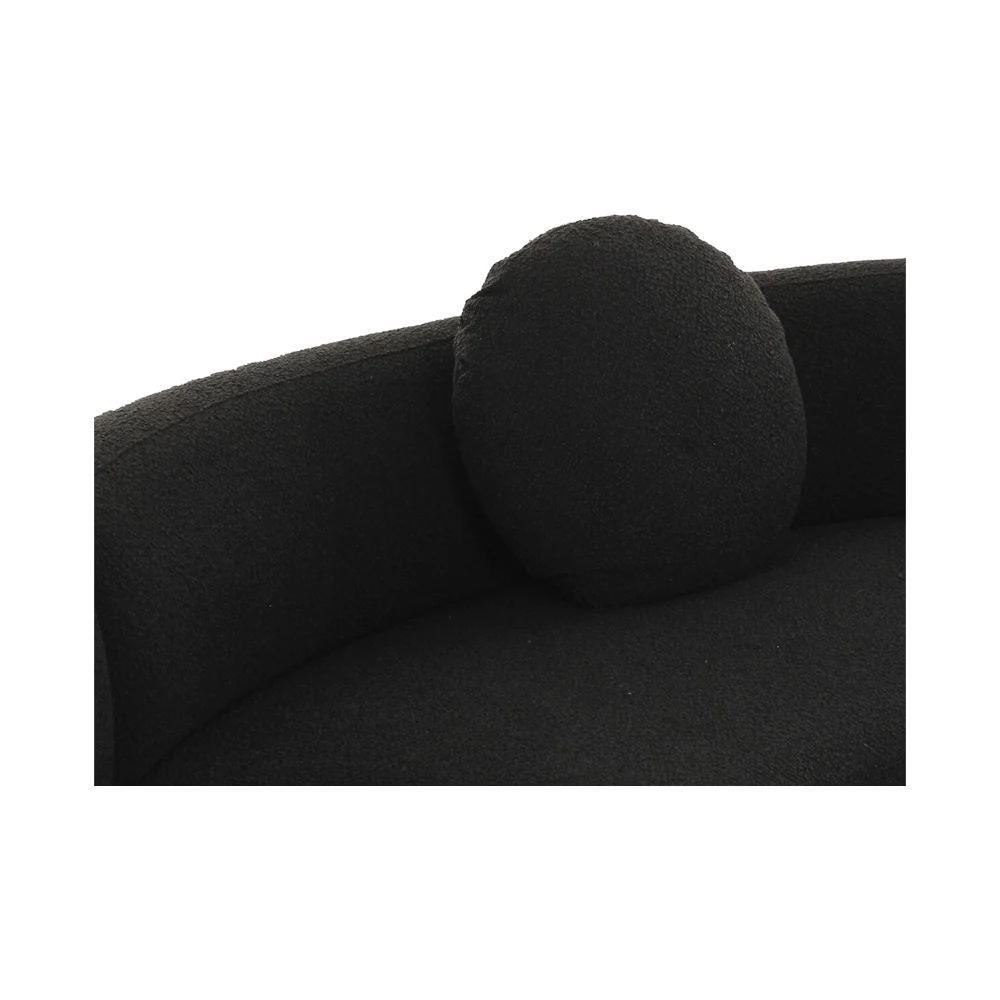 Horizon Sectional Sofa Black Boucle - Image 6