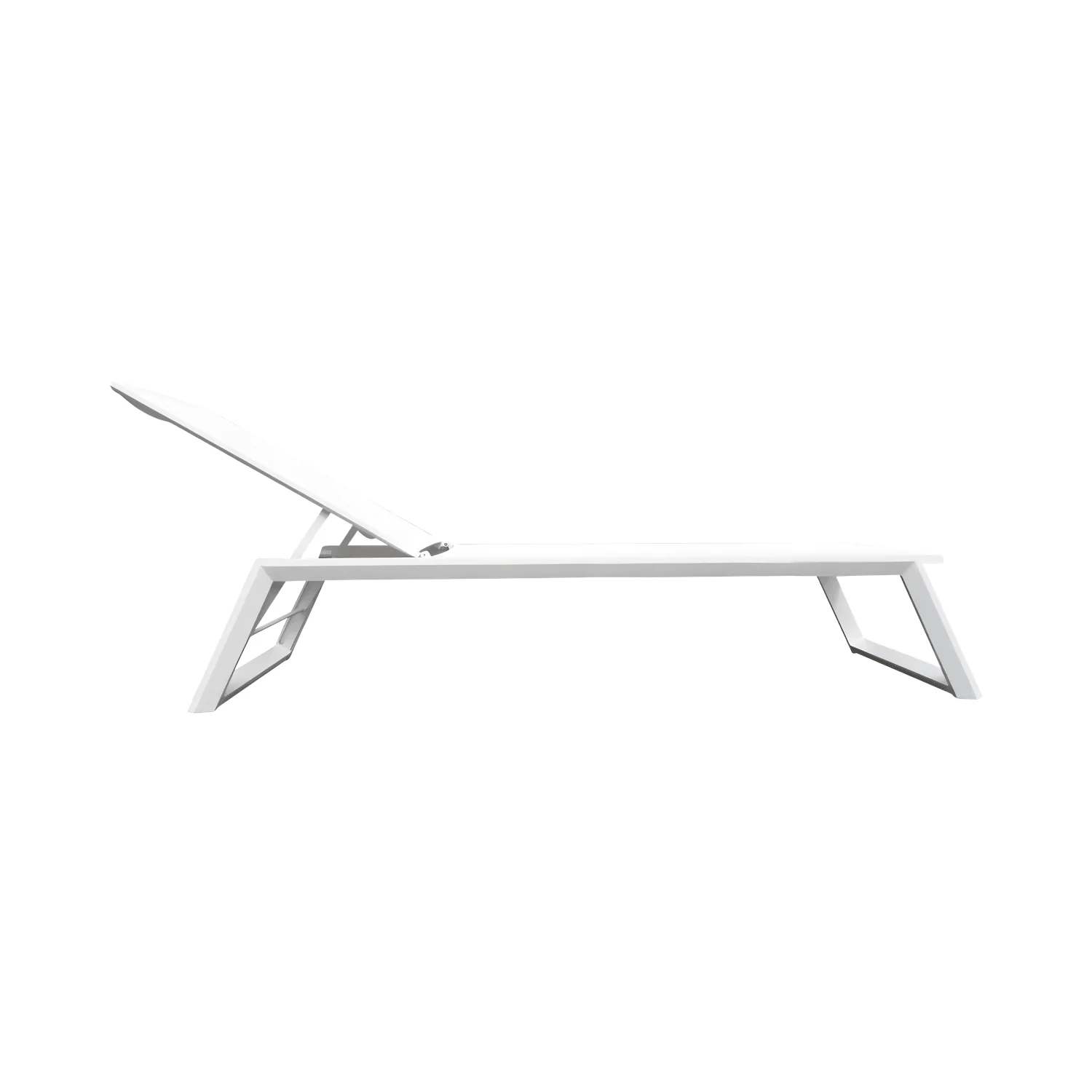 Isa Outdoor Lounger White - Image 3