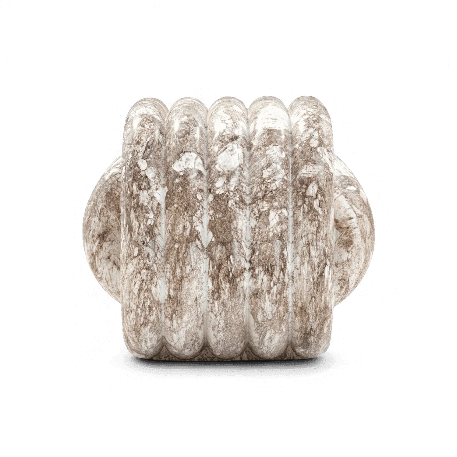 Jasper Knot Faux Marble Indoor / Outdoor Accent Stool - Image 4