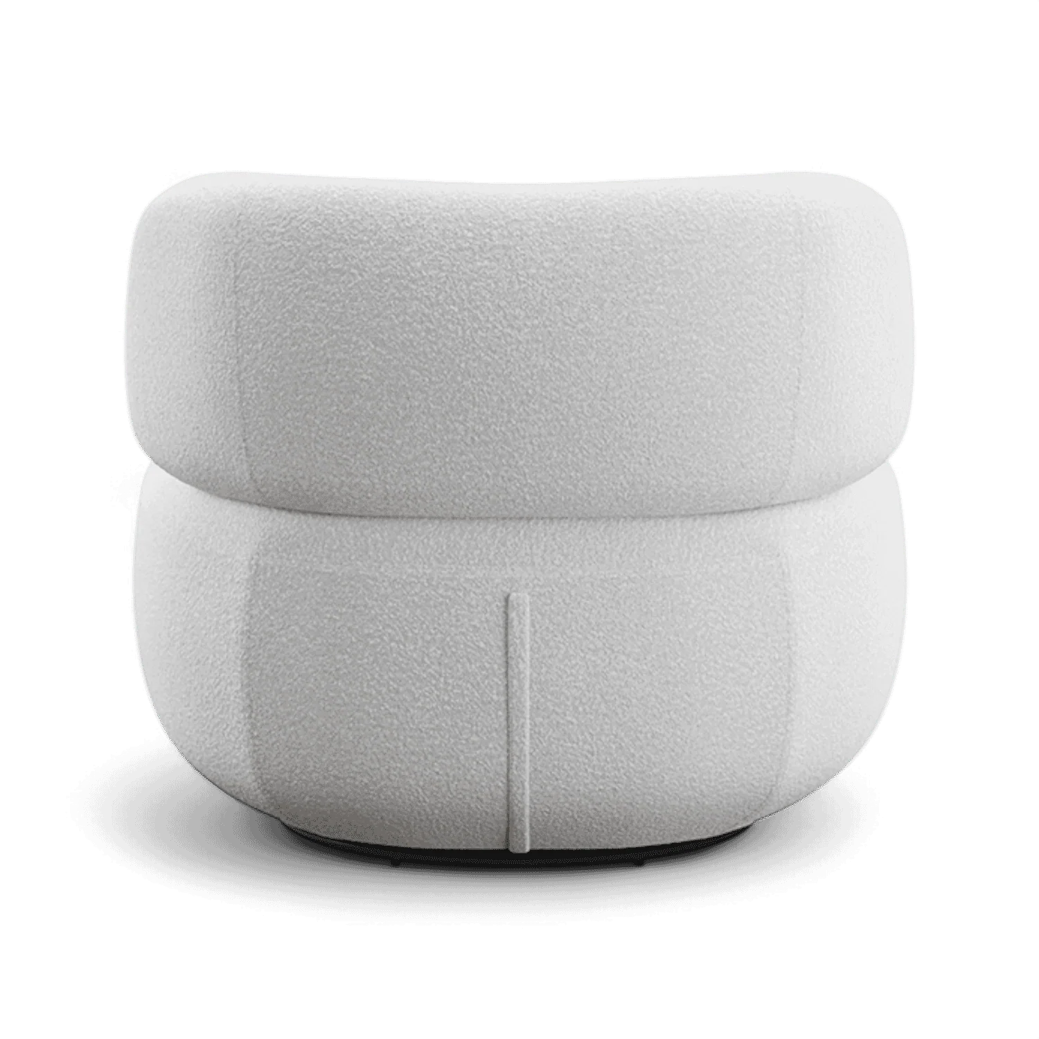Lilo Swivel Lounge Chair White Boucle - Image 5