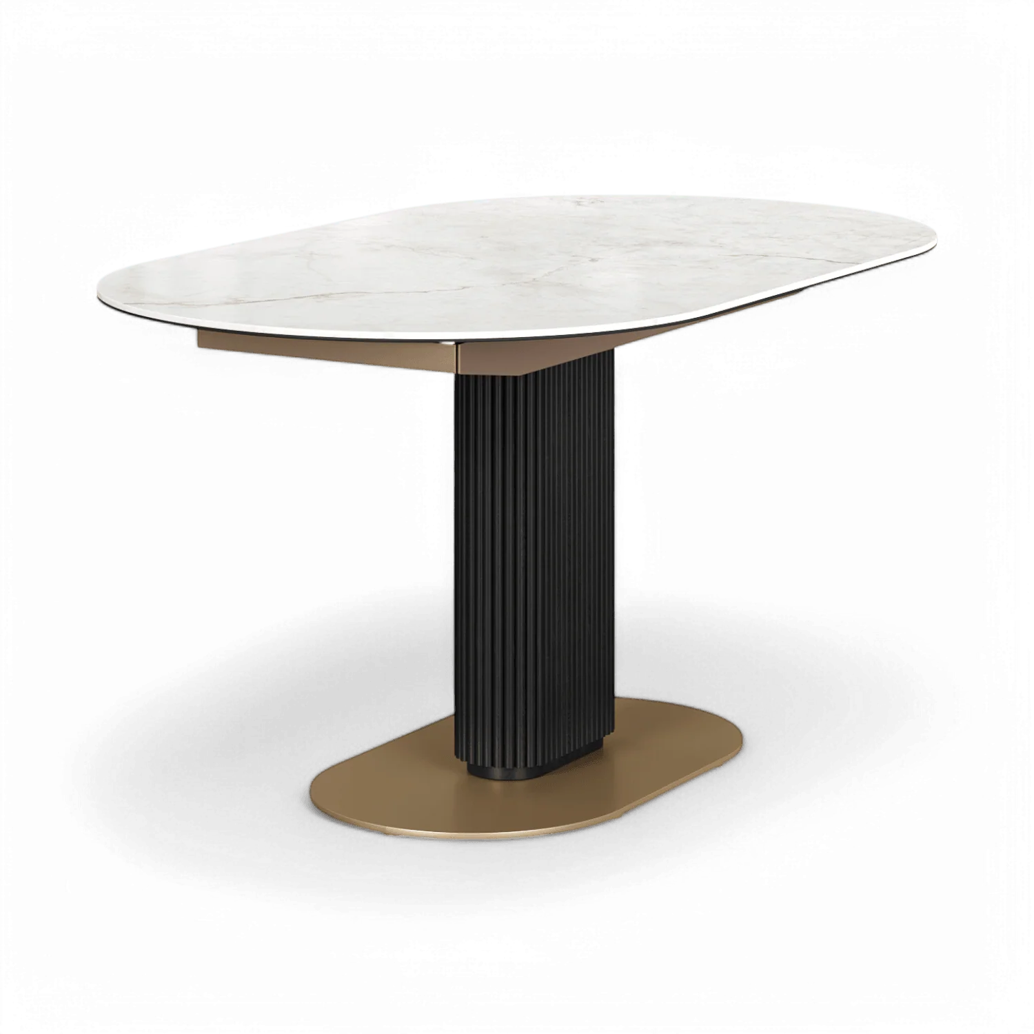 Luna Extendable Dining Table White - Image 3