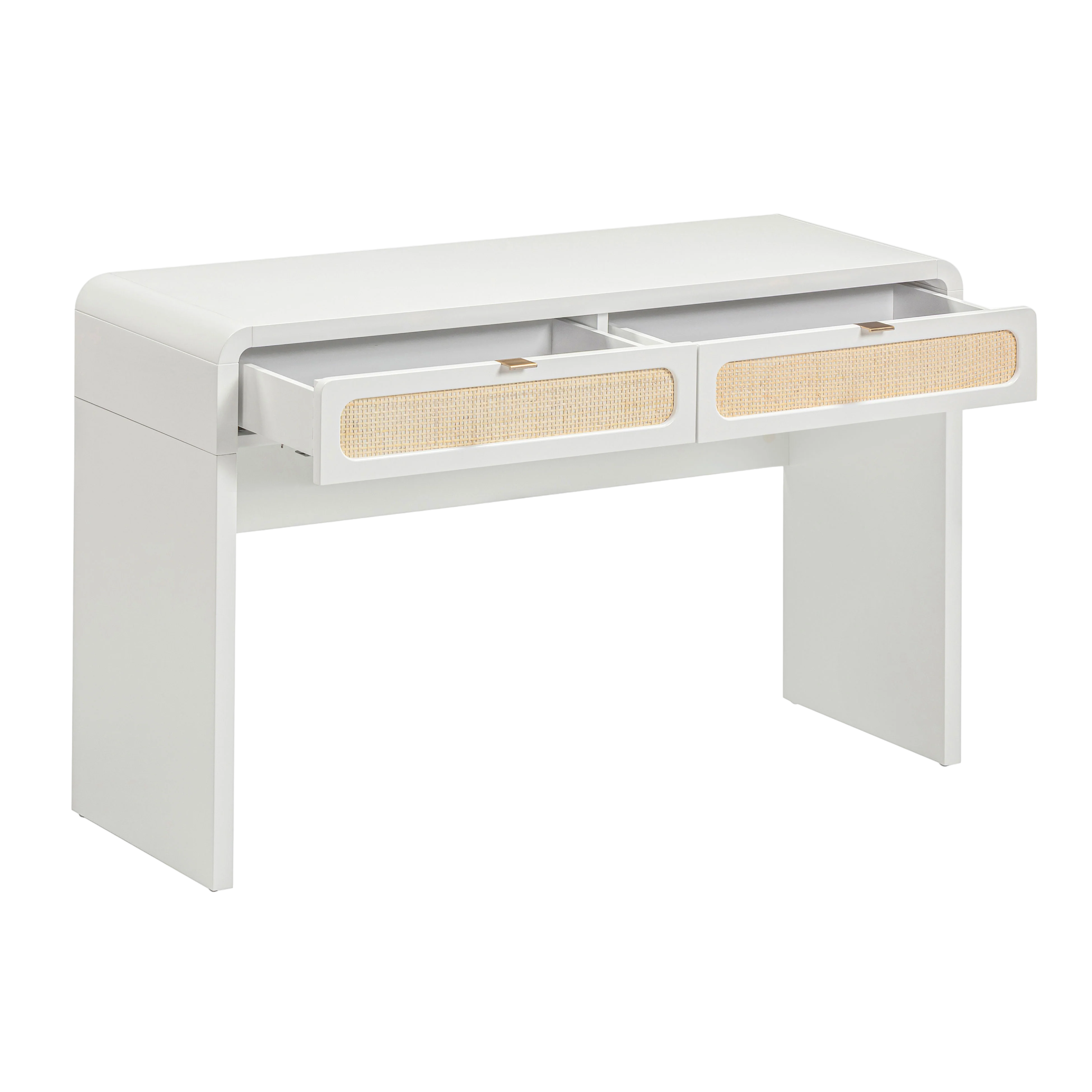 Marshy Rattan 2 Drawer Desk - Image 4