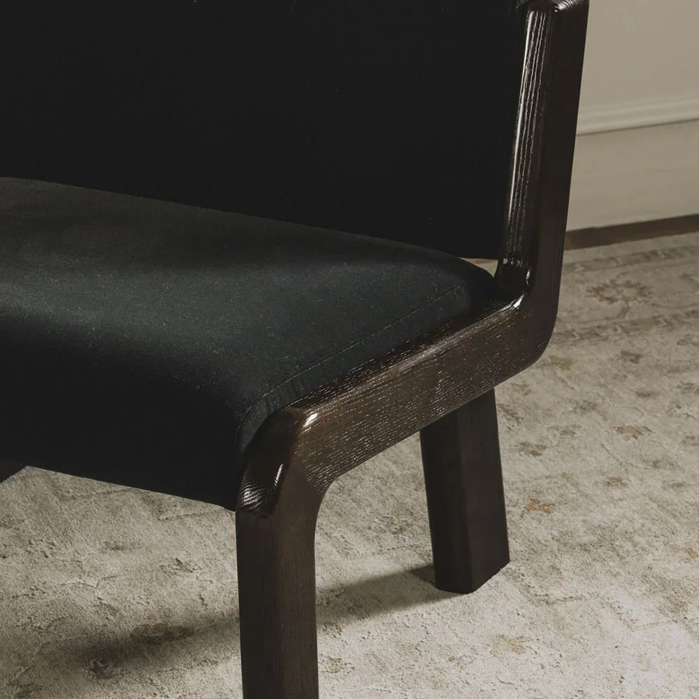 Milo Lounge Chair Black Faux - Image 9