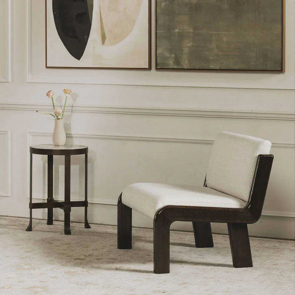 Milo Lounge Chair Ivory - Image 2