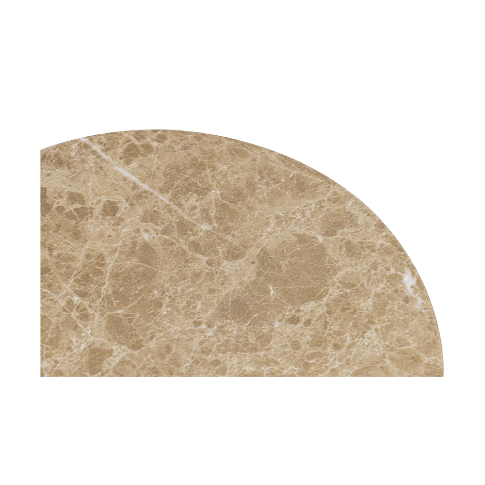 Monaco Round Side Table Gold Marble - Image 5