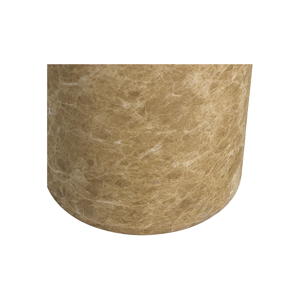 Monaco Round Side Table Gold Marble - Image 6