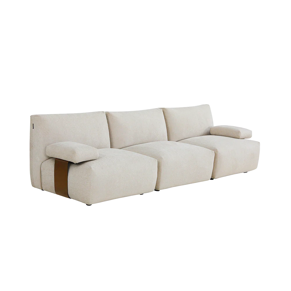 Monceau 3-Seater Sofa Beige - Image 3