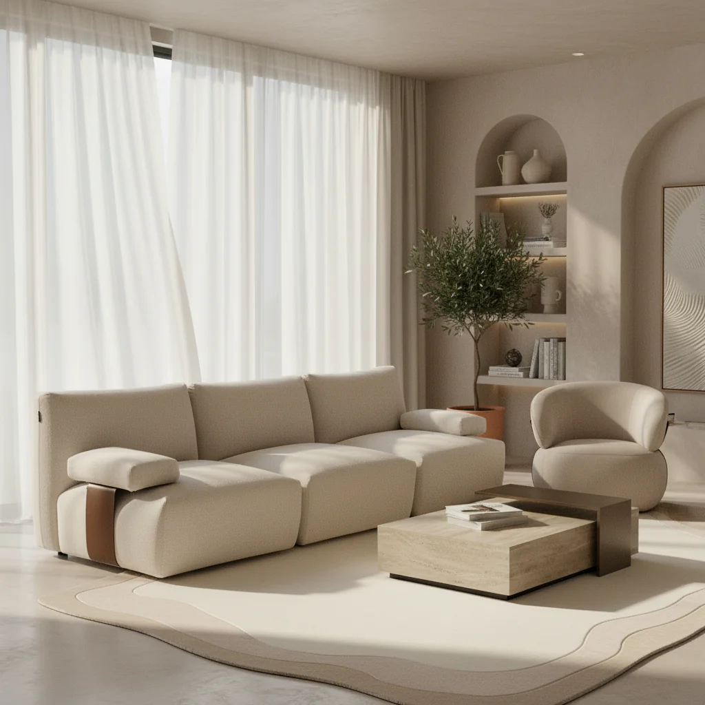 Monceau Lounge Chair Beige - Image 2