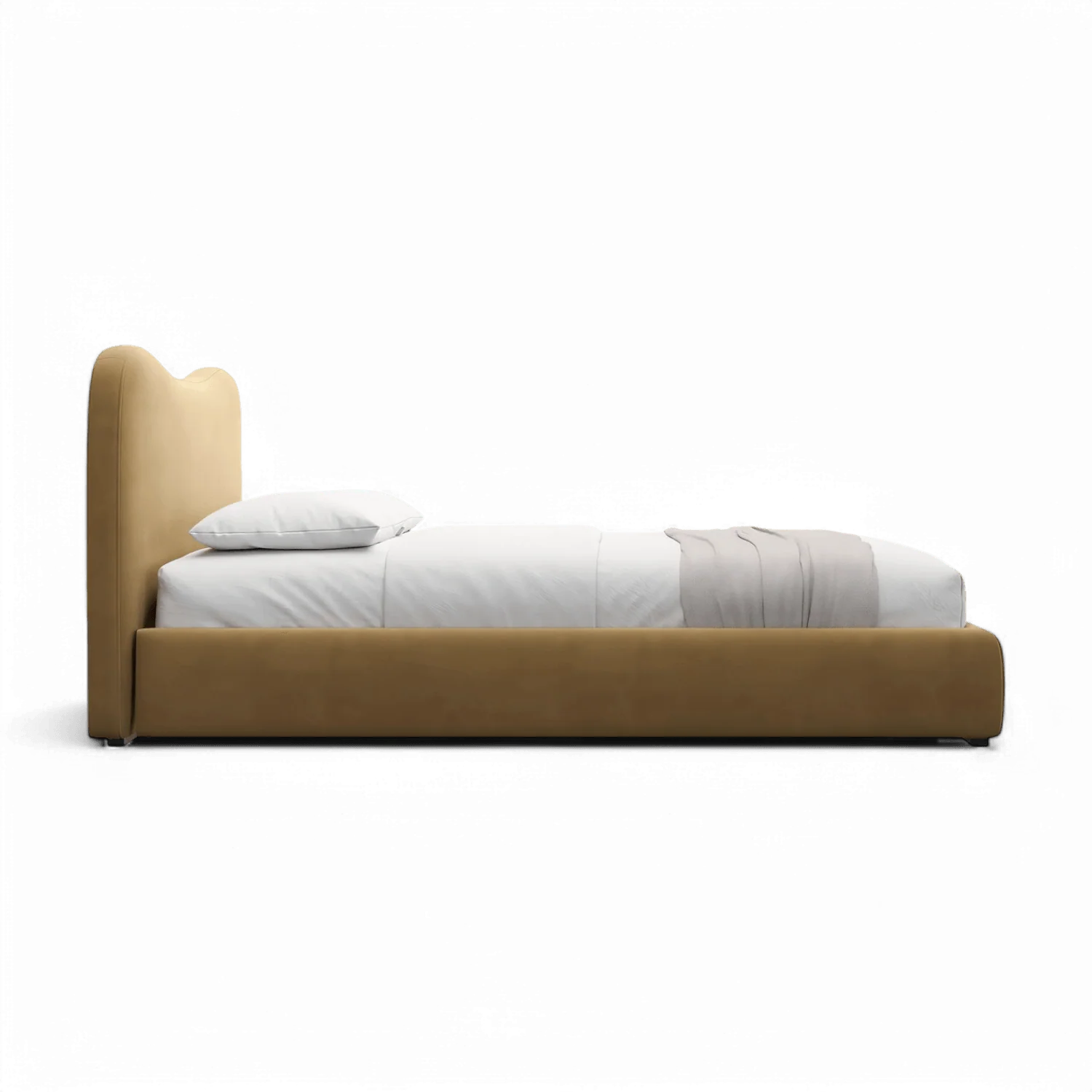 Nido Bed Camel Velvet - Image 5