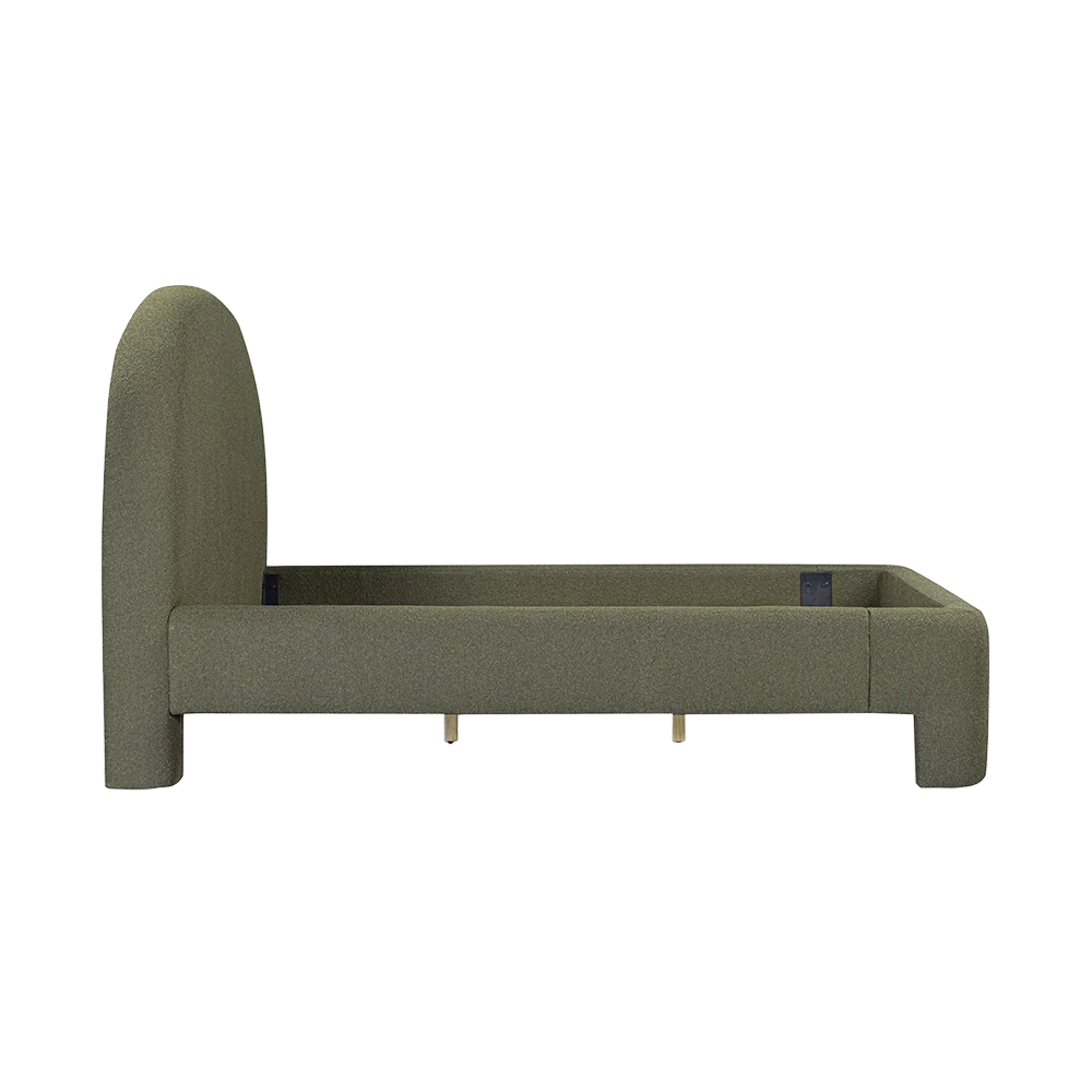 Ophelia Boucle Green King Bed - Image 7