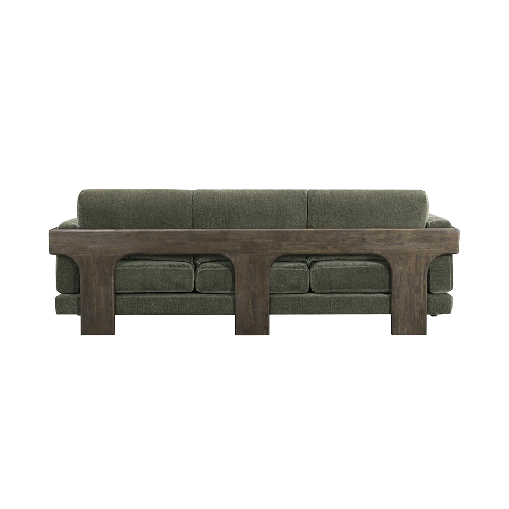 Ophelia Green 91" Chenille Sofa - Image 4