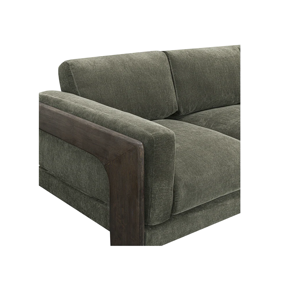 Ophelia Green 91" Chenille Sofa - Image 6