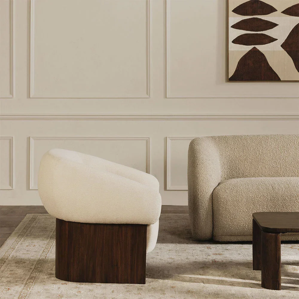Orlo Cream Lounge Chair - Image 2