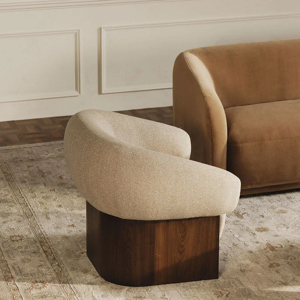 Orlo Tan Lounge Chair - Image 4