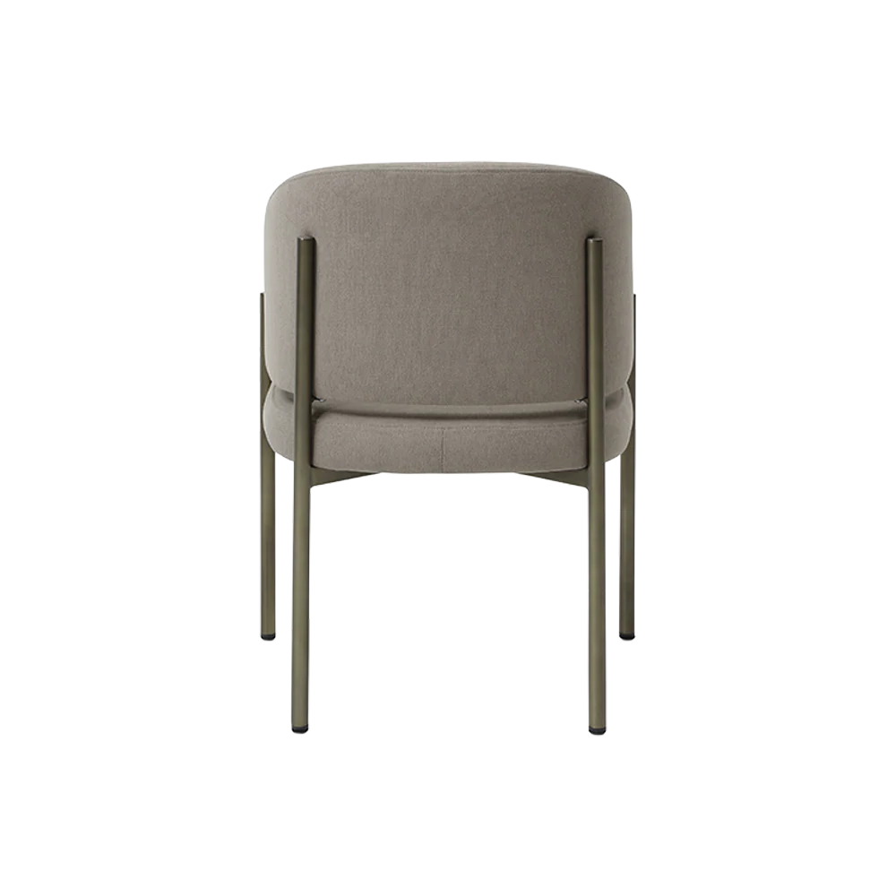 Oxford Dining Chair Mocha & Brass Frame - Image 6