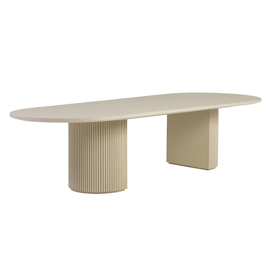 Oxford XL Dining Table Alabaster - Image 3