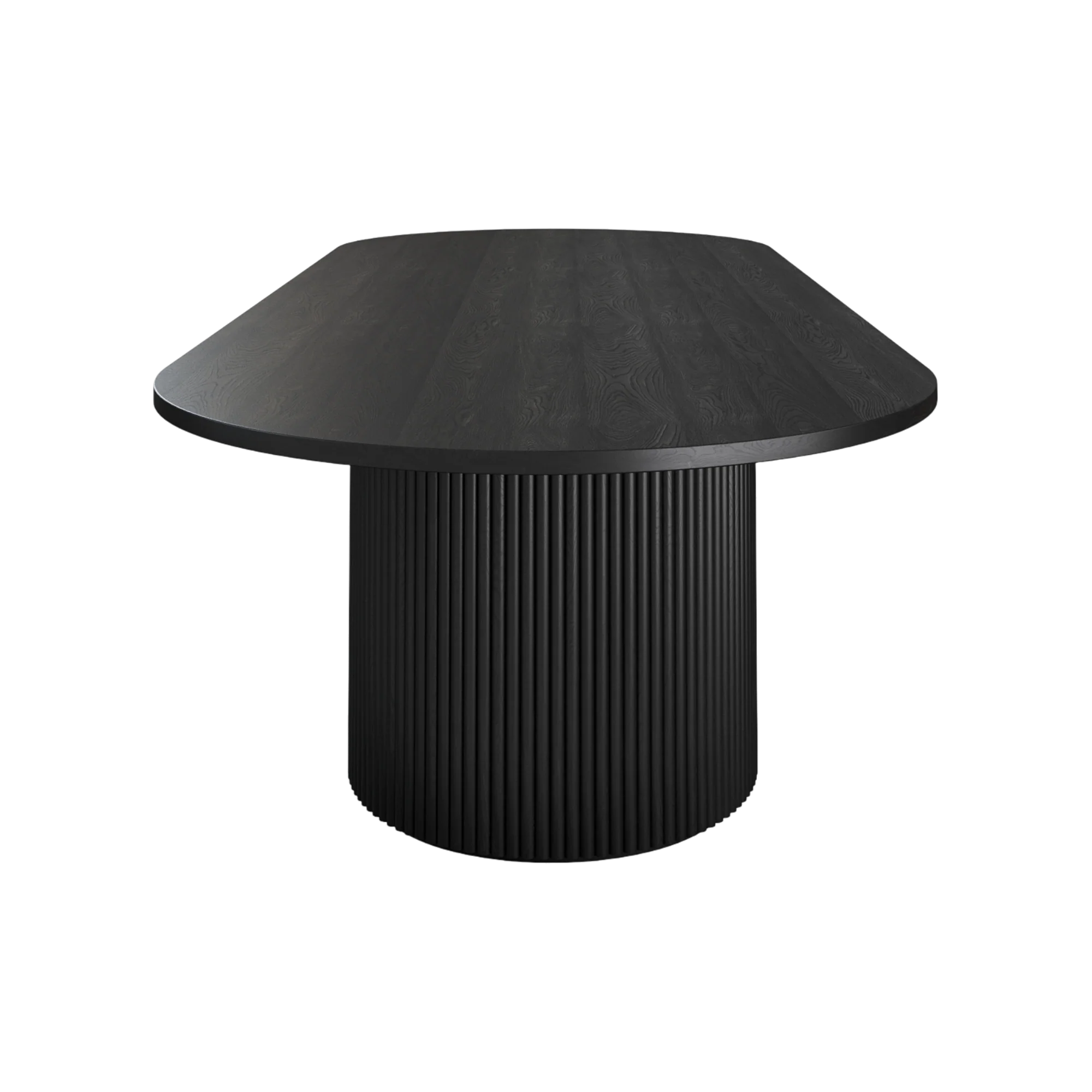 Oxford Rectangular XL Dining Table Black Wood - Image 4