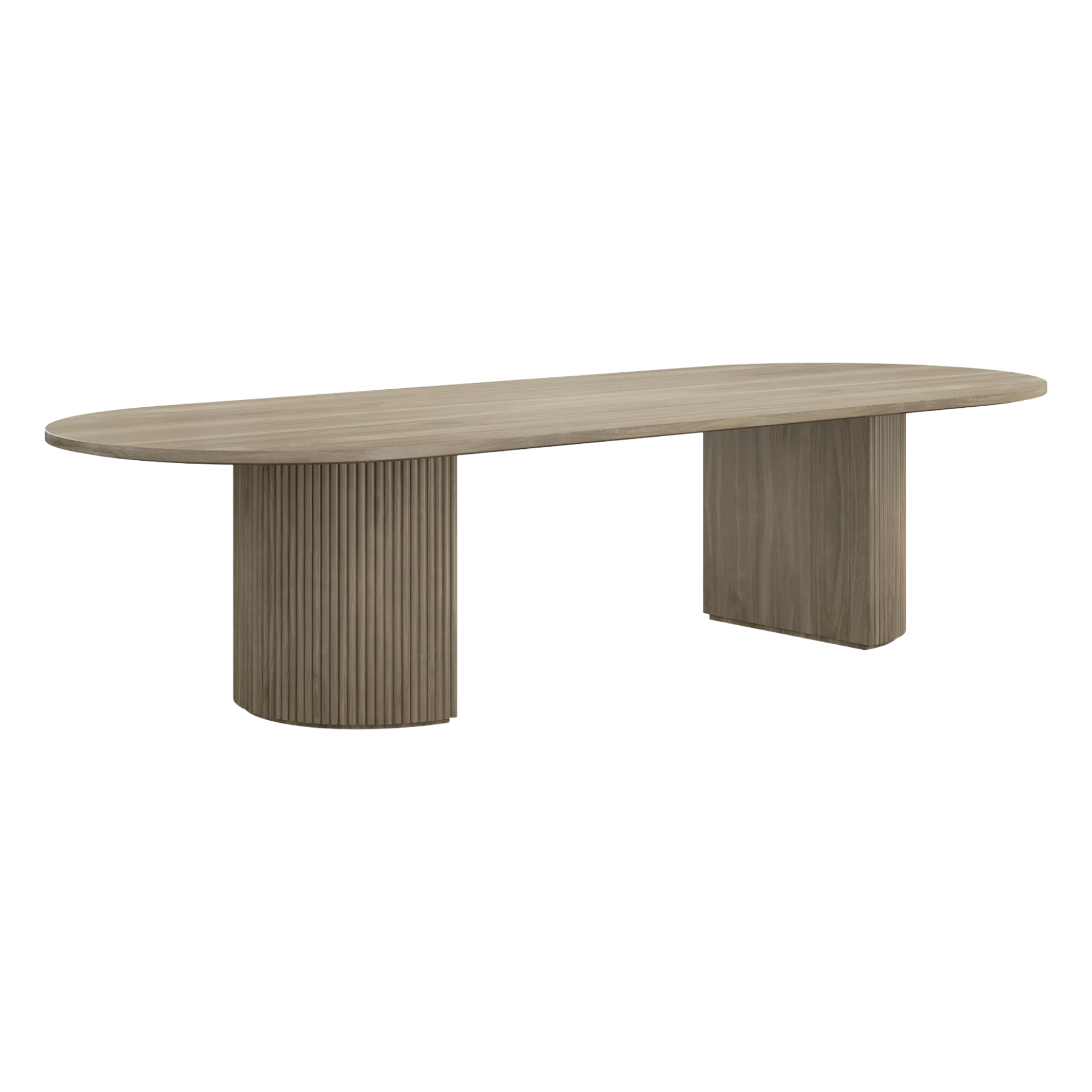 Oxford Rectangular XL Dining Table Greige Oak - Image 4