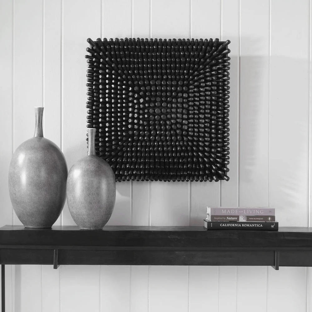Pebble Relief Wall Panel Black - Image 2