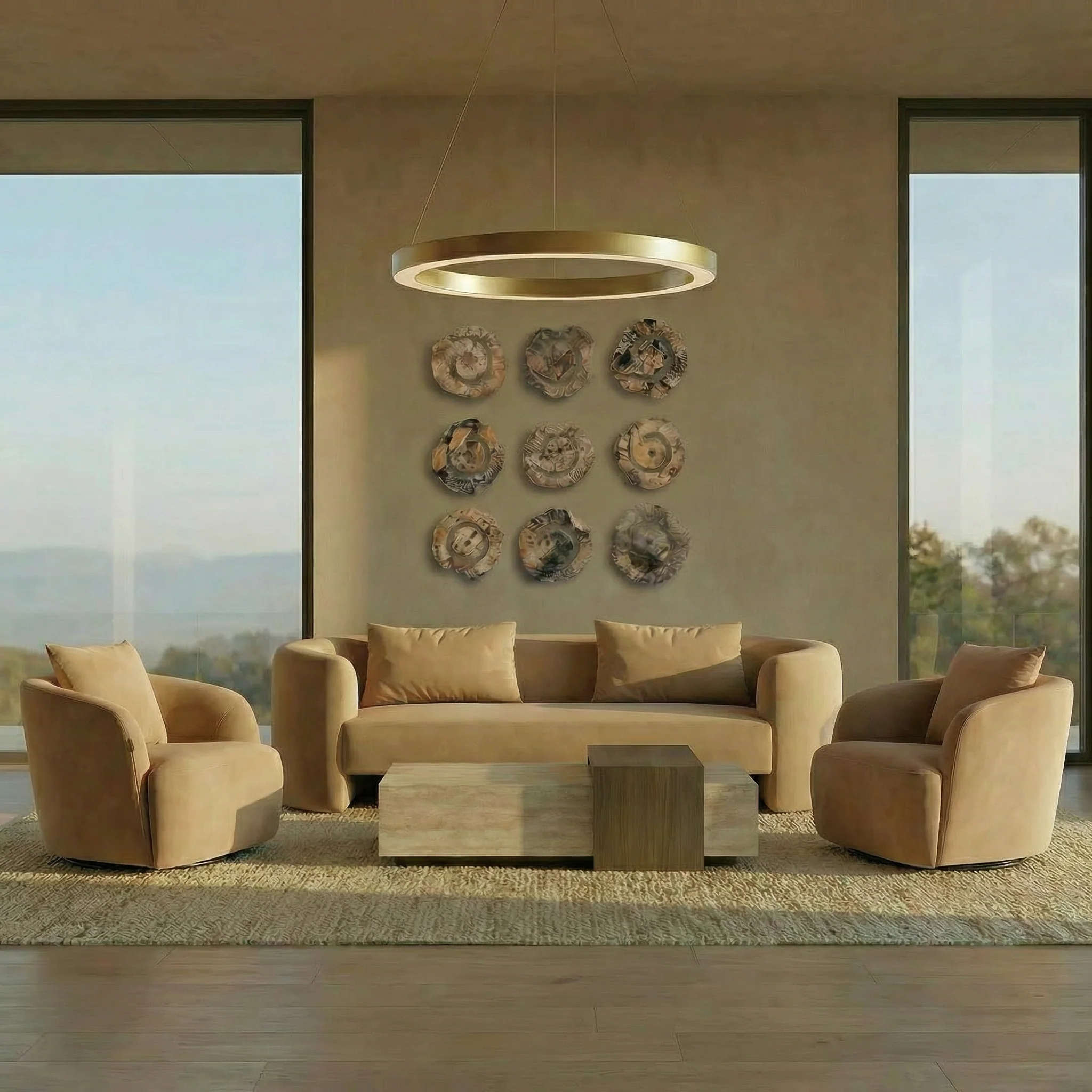 Roma Coffee Table Travertine - Image 2