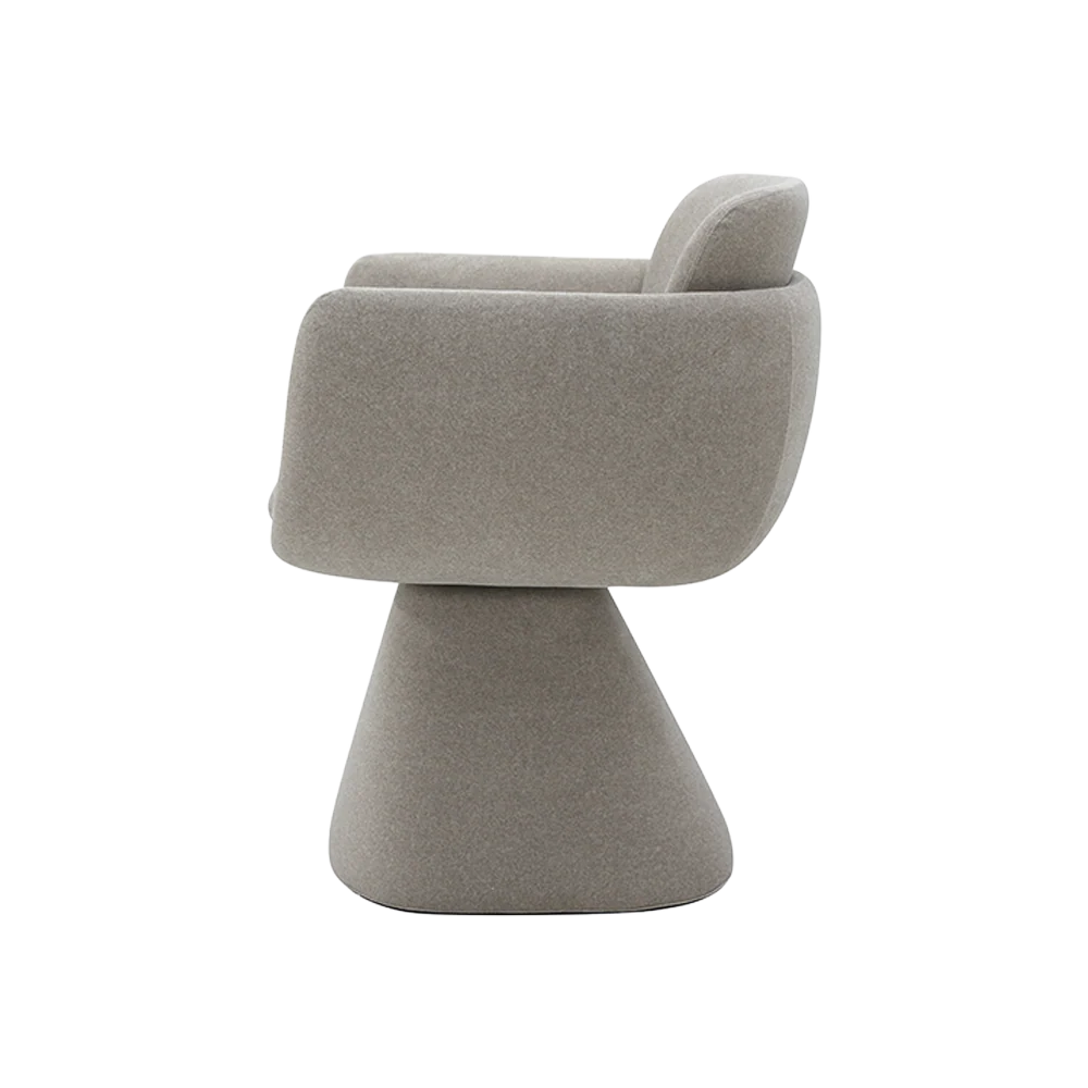 Rune Swivel Dining Chair Mocha - Image 4