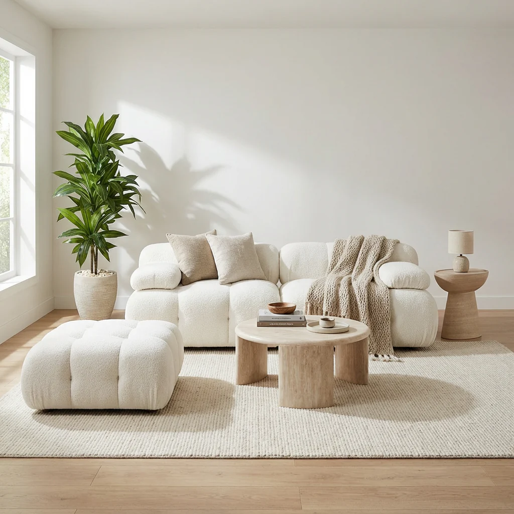 Solace Off White Modular Loveseat - Image 2