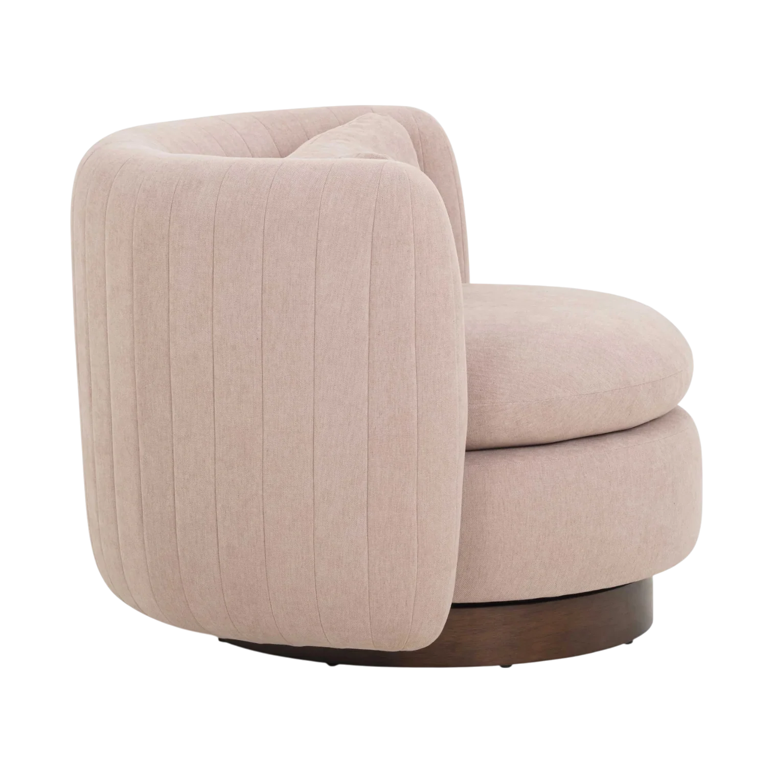 Valeria Chenille Swivel Lounge Chair - Image 4