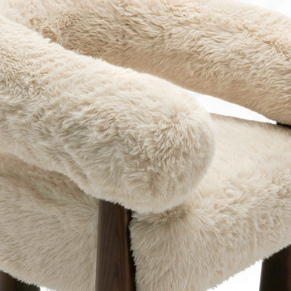 Veltrix Lounge Chair Vegan Shearling - Image 5